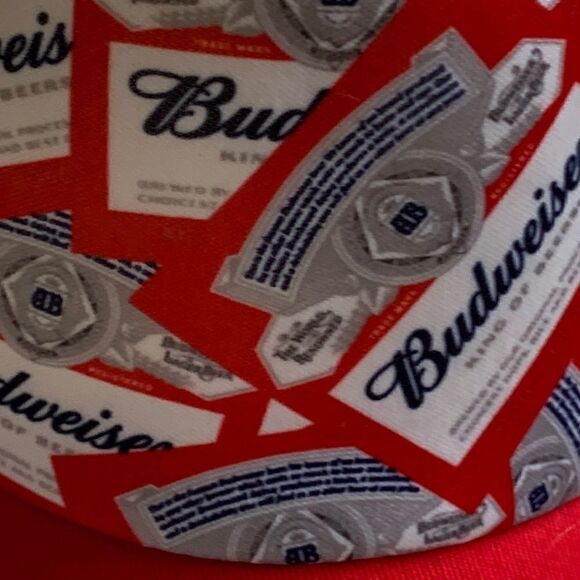 Vintage Budweiser Mesh Trucker Hat 80s King of Beers Bud Hat - Picture 5 of 5